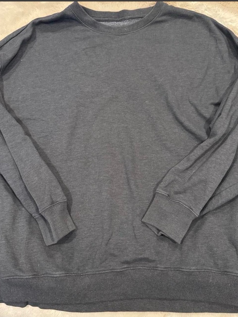 Hollister Dark Gray Crewneck oversized sweatshirt